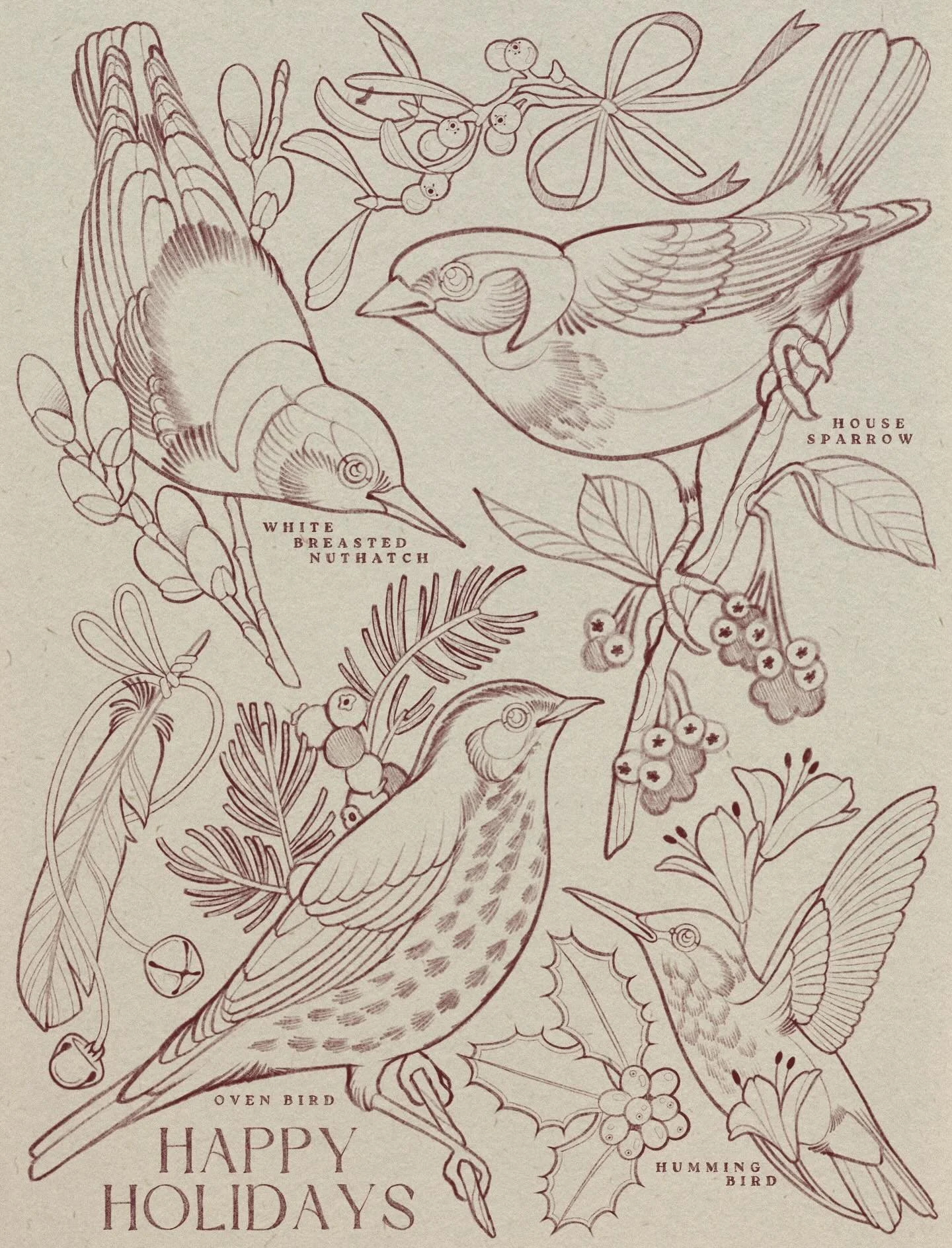 Happy Holidays 🎄
✸
I&rsquo;ve opened a few spots for these seasonal cuties &mdash; if you want one, DM me for booking.
Perfect little winter vibes for the end of the year ❄️🕊️
✸
#christmas #christmasiscoming #happynewyears #happyholiday #michigan #