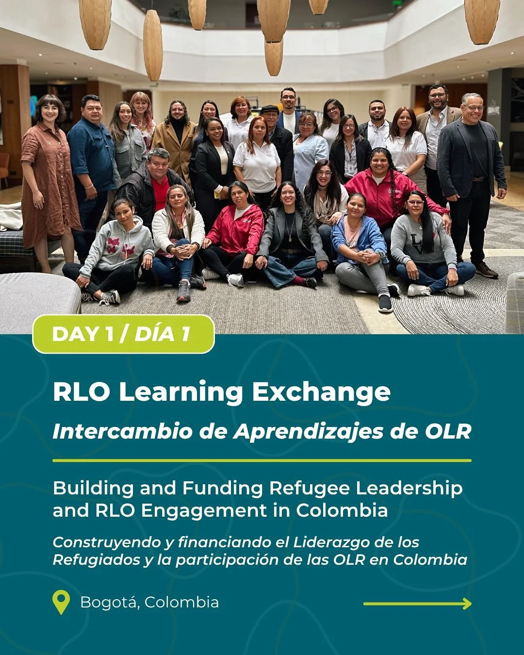 📣 The RSRI is in Bogot&aacute; this week, co-hosting our first-ever RLO Learning Exchange in Colombia!

🤝 Created in partnership with @asociacionsaltoangel, @rlos_org, @mahuampi.venezuela, @fundatransvida, @refugiadosunidosorg, @fundimusicol, and @