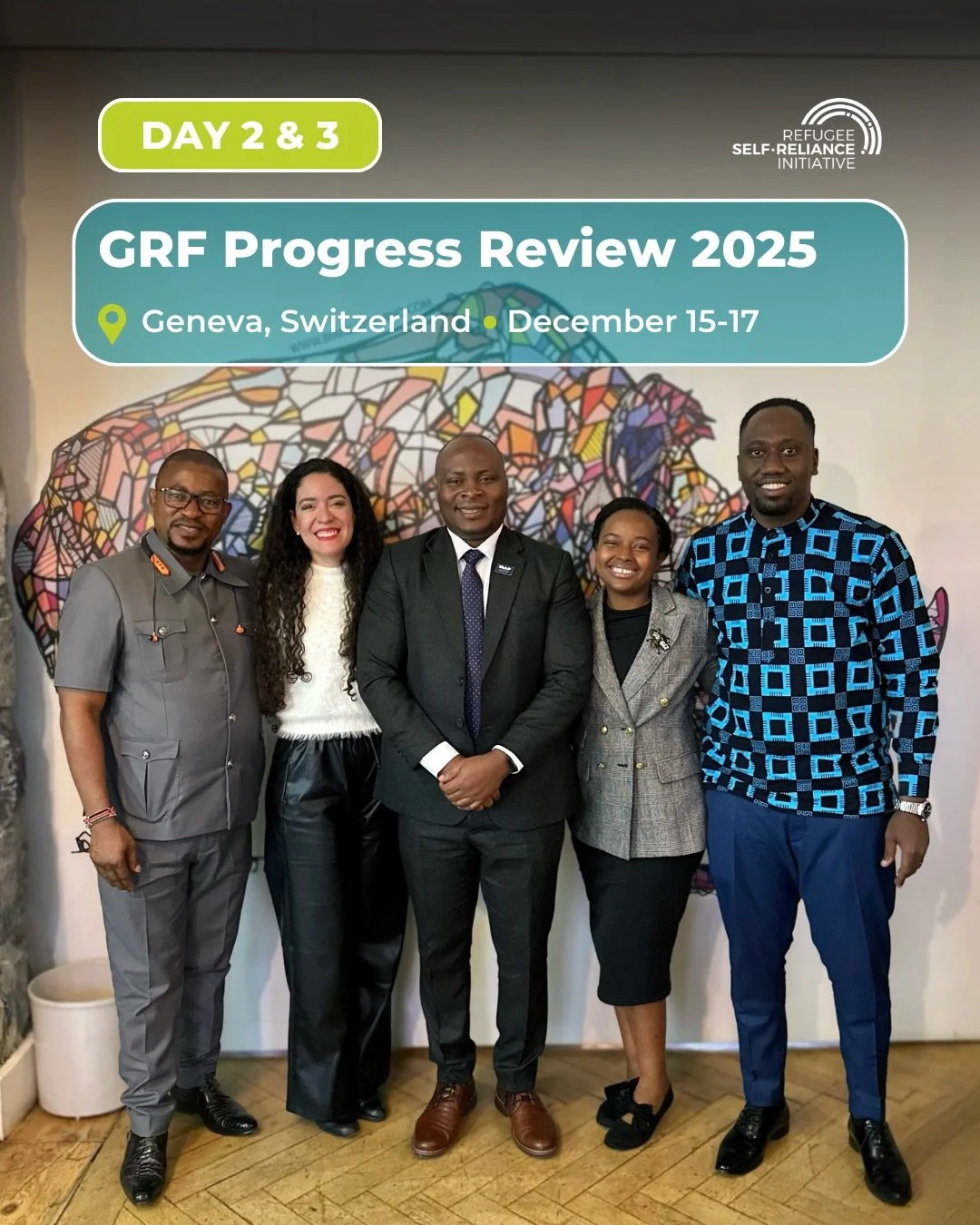 The Global Refugee Forum (GRF) Progress Review 2025 came to a close yesterday! The RSRI was honored to play an active role in so many panel discussions, plenary sessions, and side events. Some highlights from Day 2 &amp; Day 3:

1️⃣ &amp; 2️⃣ The RSR