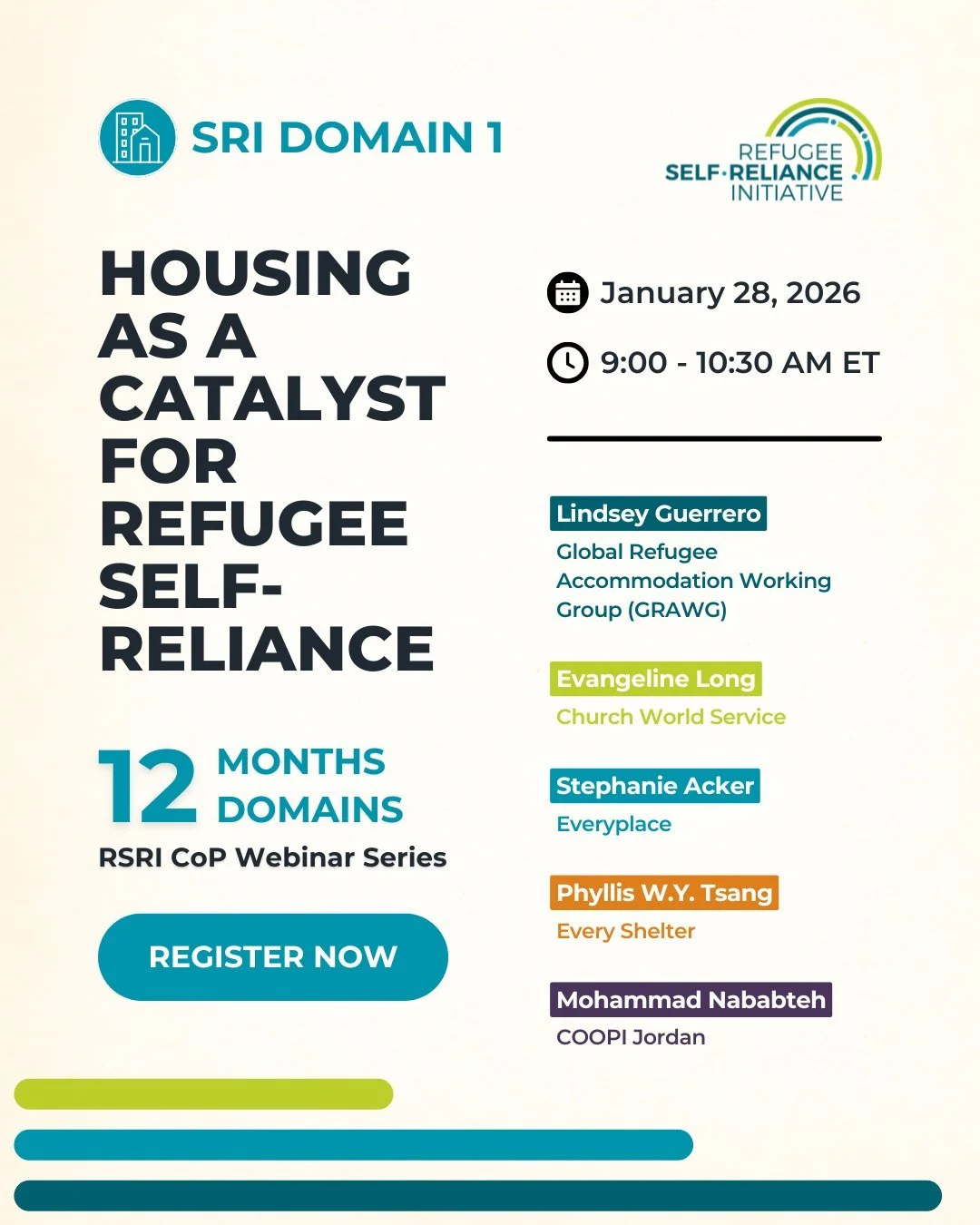 💡 The RSRI is excited to introduce 12 Months, 12 Domains, a new learning and webinar series that takes a deeper look at the Self-Reliance Index (#SRI), one domain at a time!

Each month, the series will spotlight one of the SRI&rsquo;s 12 domains, o