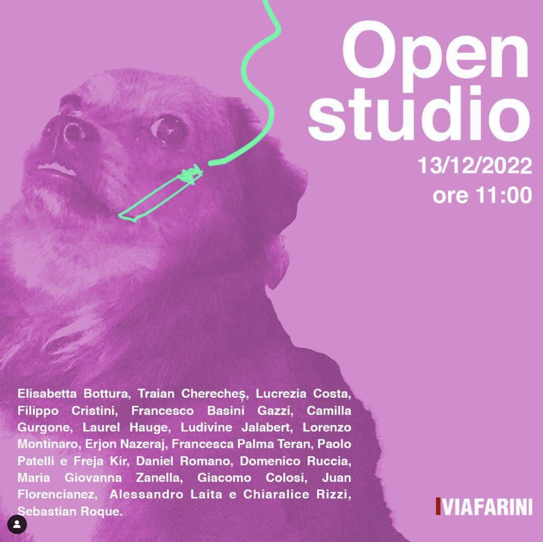 Flyer Open Studio 13.12.2022