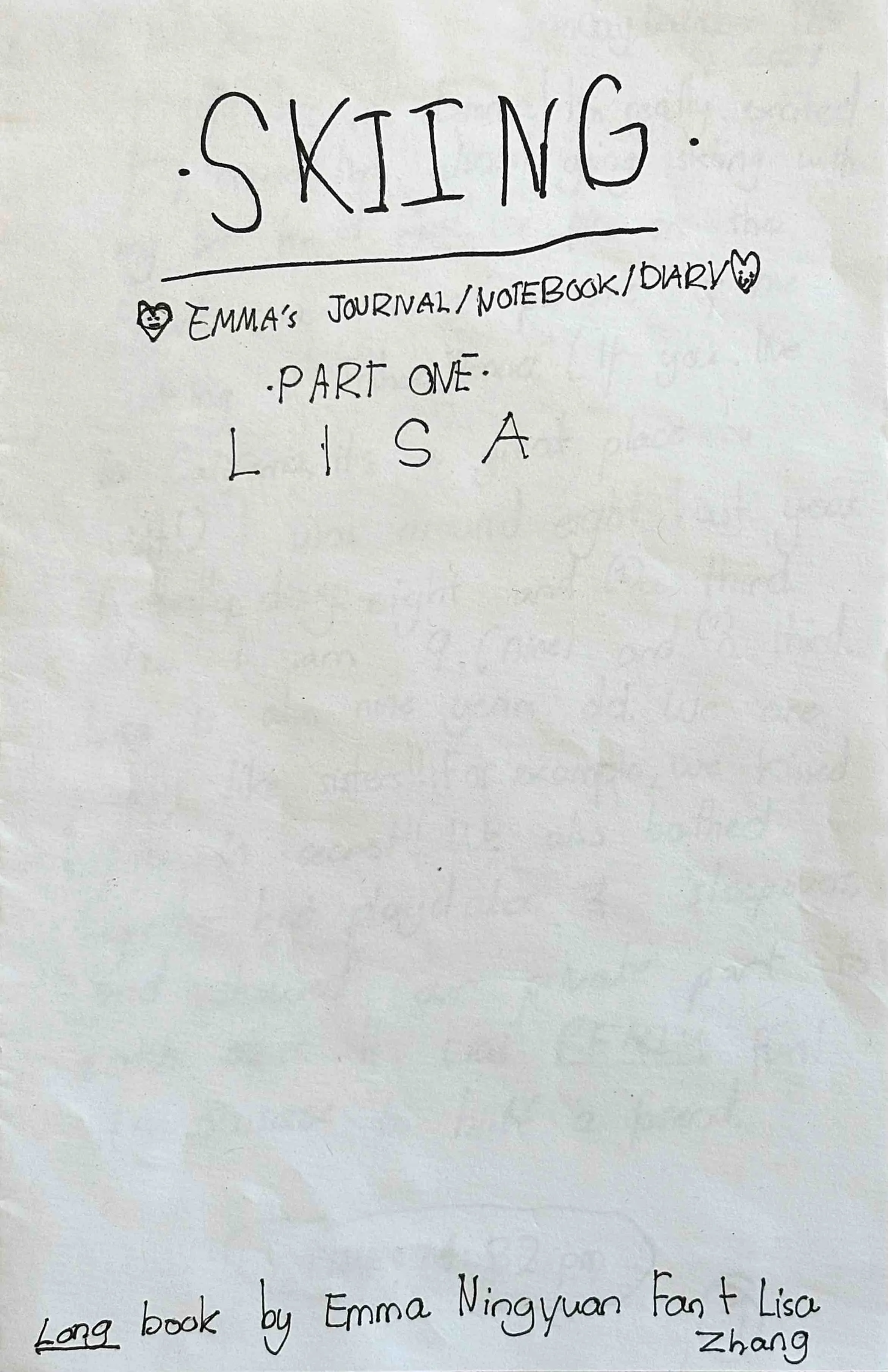 SKIING EMMA’S JOURNAL/ NOTEBOOK/ DIARY