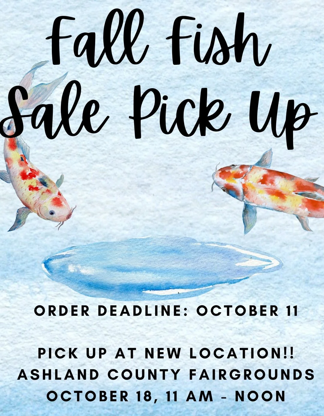 Fall Fish Sale in Full Swing