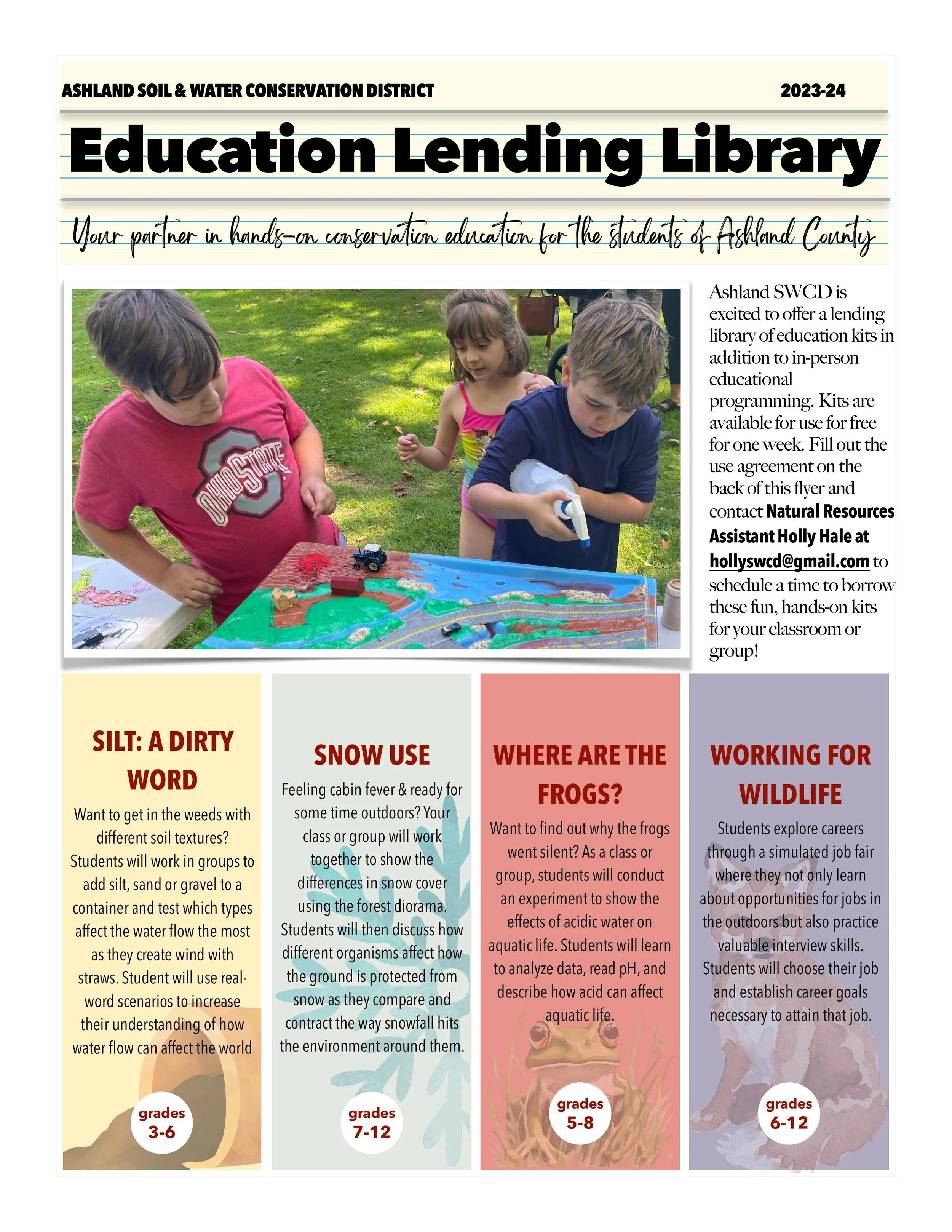 Education Lending Library flyer