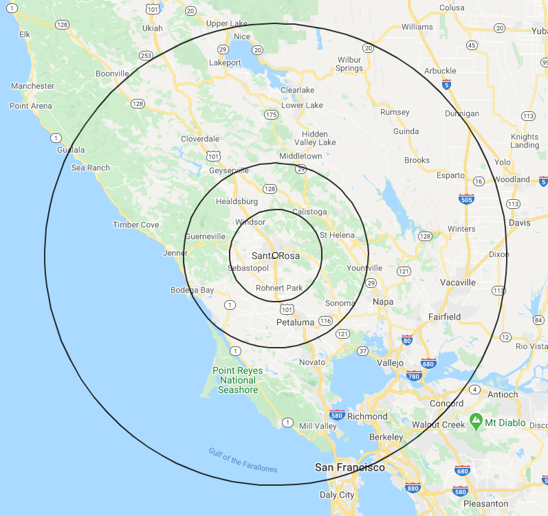 20 Mile Radius Map Your Yes Details — Yes Is Sexy