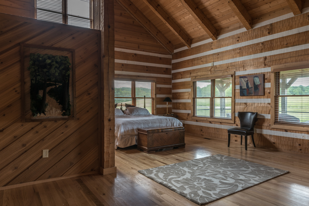  Our master bedroom suite is truly magnificent. The bedroom has a king sized bed, cathedral ceilings, a walk in closet and large ceiling fans; plenty of windows allow you to wake up gently to natural light if you so choose. 