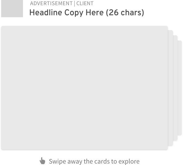 Dis-CardUsers can flip through a stack of cards by swiping them away one at a time.