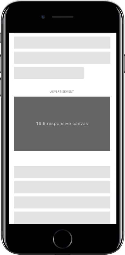 16:9 responsive canvas