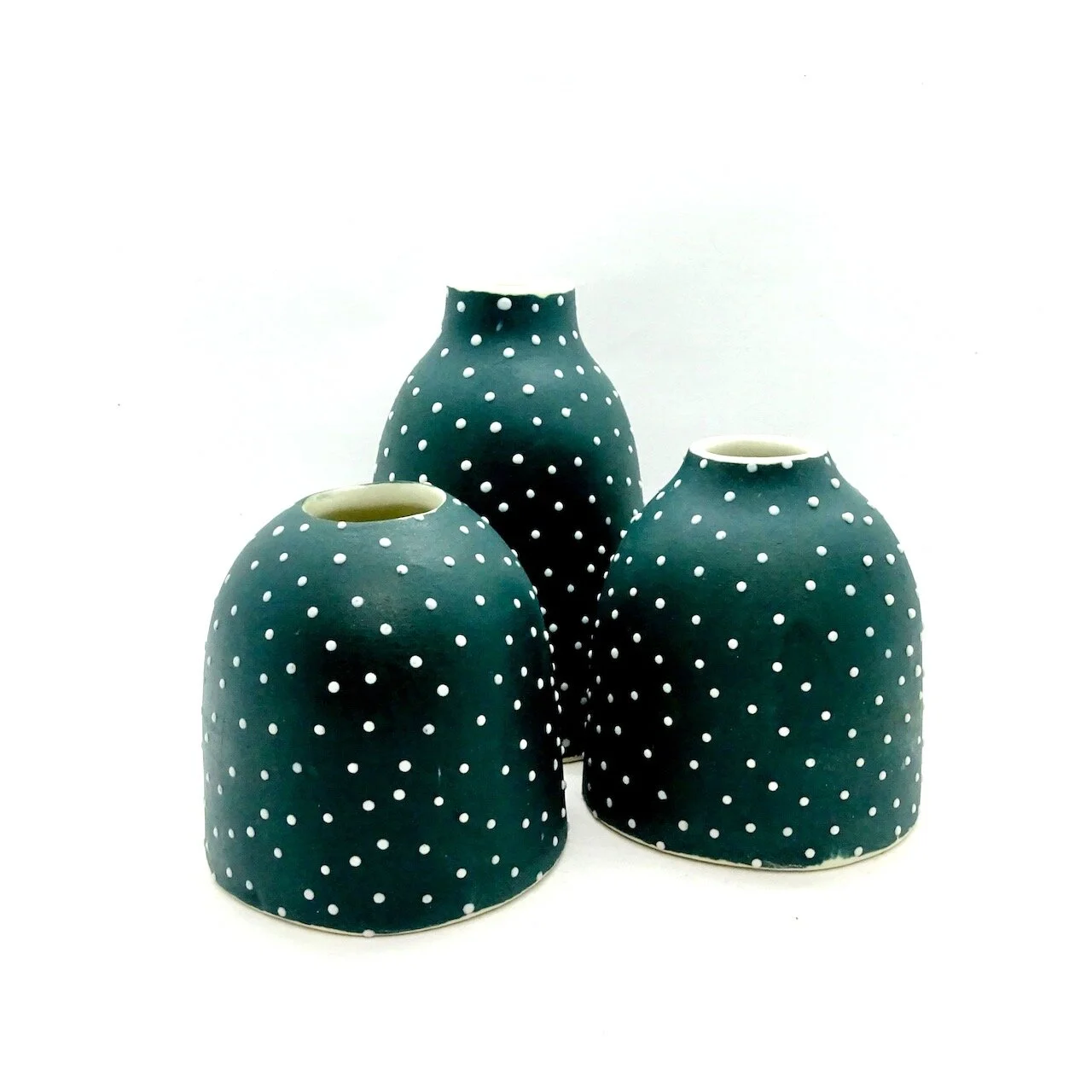 Tania Vrancic-cefamics-bud vase-trio-forest.jpeg