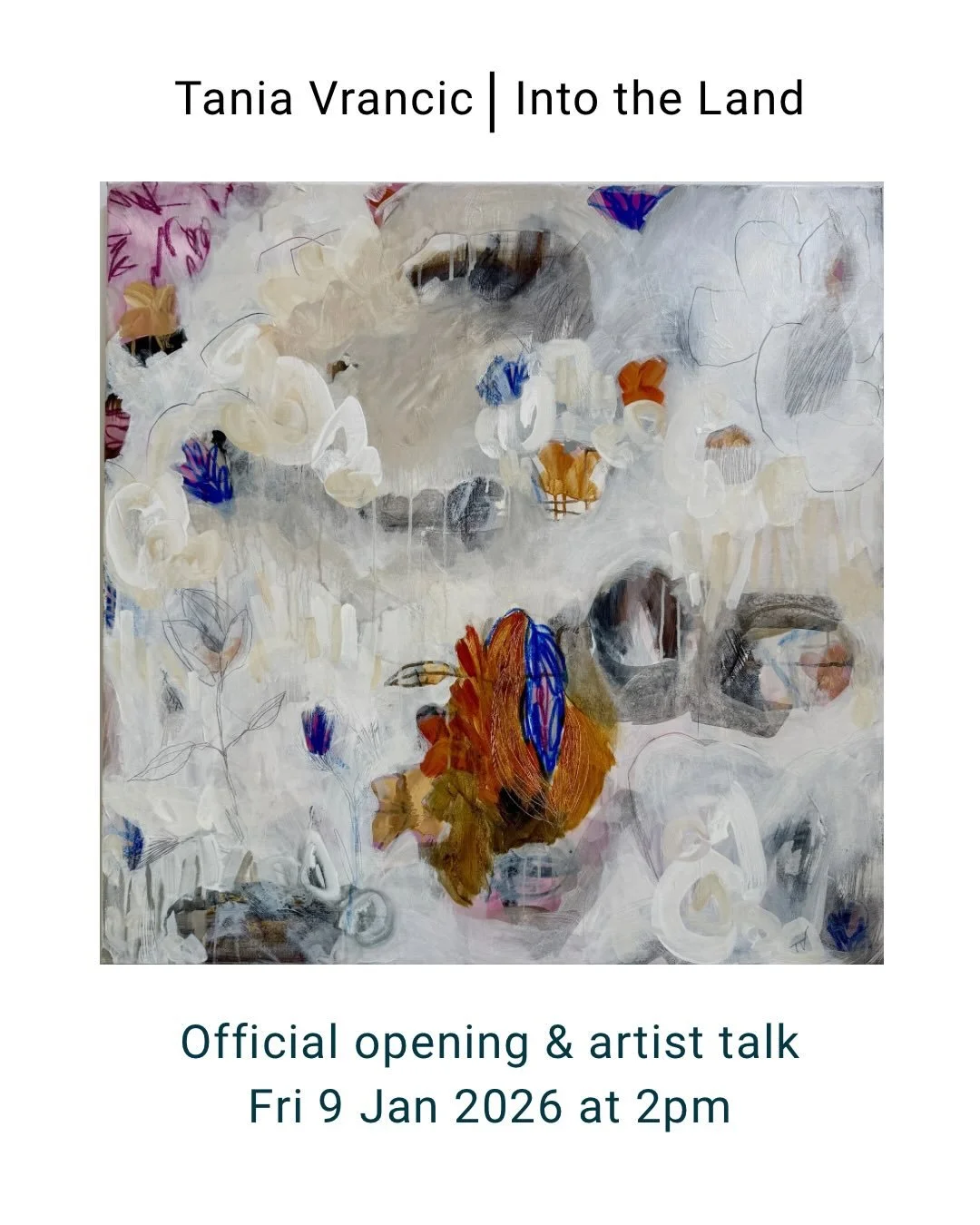 Artist&rsquo;s talk
Friday 9 Jan 2pm
At Poatina Tree Art Gallery
Poatina, Tasmania 

I hope you can drop in!
@poatina_arts 

The exhibition will continue until 8Feb
Xx Tania