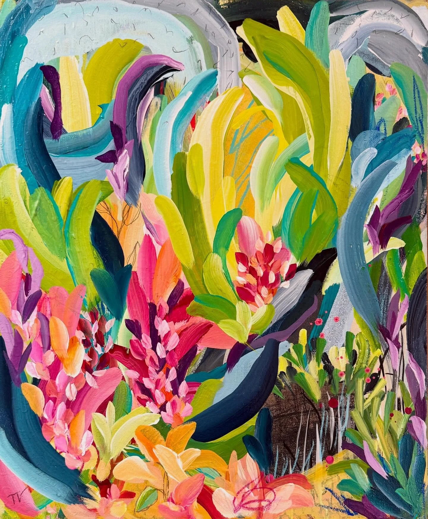 SOLD
This one is called &ldquo;Hello Noosa Nice to Meet You&rdquo;

Obviously inspired by the glorious lush foliage if Noosa, such a change from Canberra. 

Thanks to @noosaartgallery for finding its forever home. 

More of my paintings will be avail