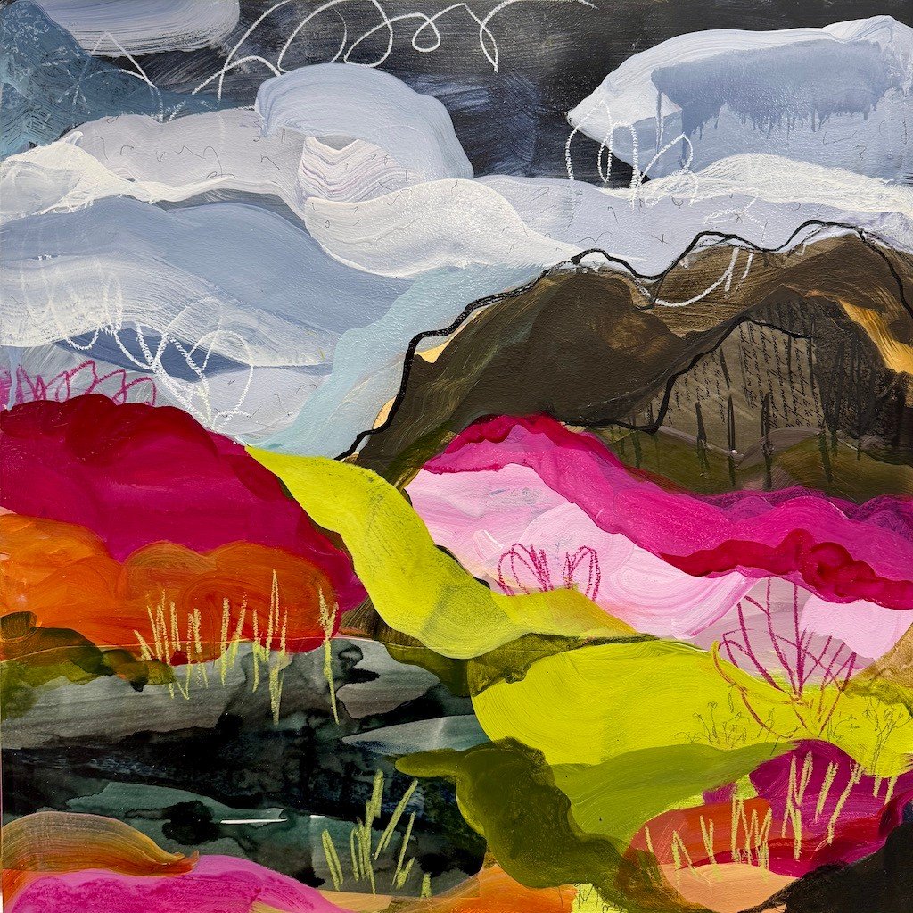 I've just delivered this Night Skies #1 painting to @Noosa_Arts_Crafts at Wallace House.

Wallace House is the hub of @noosaopenstudios where you can browse art from each of the 82 artists opening their studios from 14 - 23 August for @noosaopenstudi