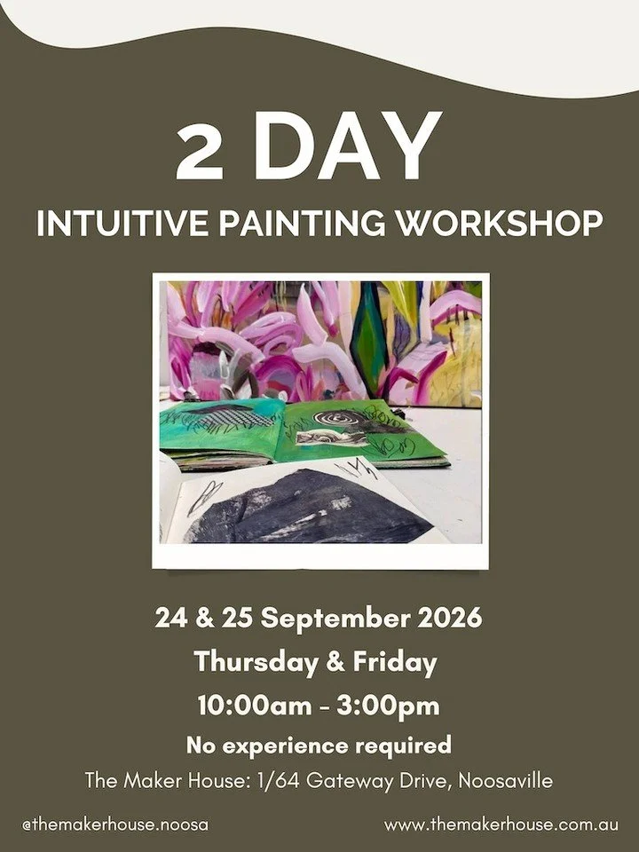 New dates released for the next 2 Intuitive Abstract Painting Workshops. 

Discover the joy of painting intuitively. Explore materials and tools without any pre-conceived ideas or trying to make a particular finished painting &lsquo;happen&rsquo;.
Ge