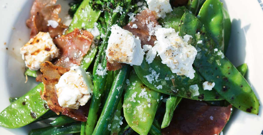 Charred green salad