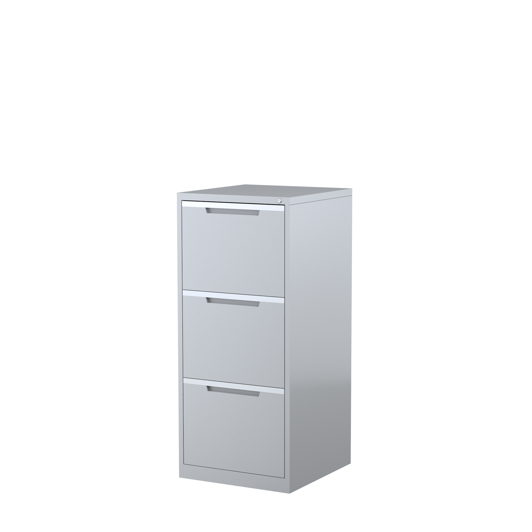 A3 - 3 Drawer Vertical Filing Cabinet - Silver Grey, 3 Drawer