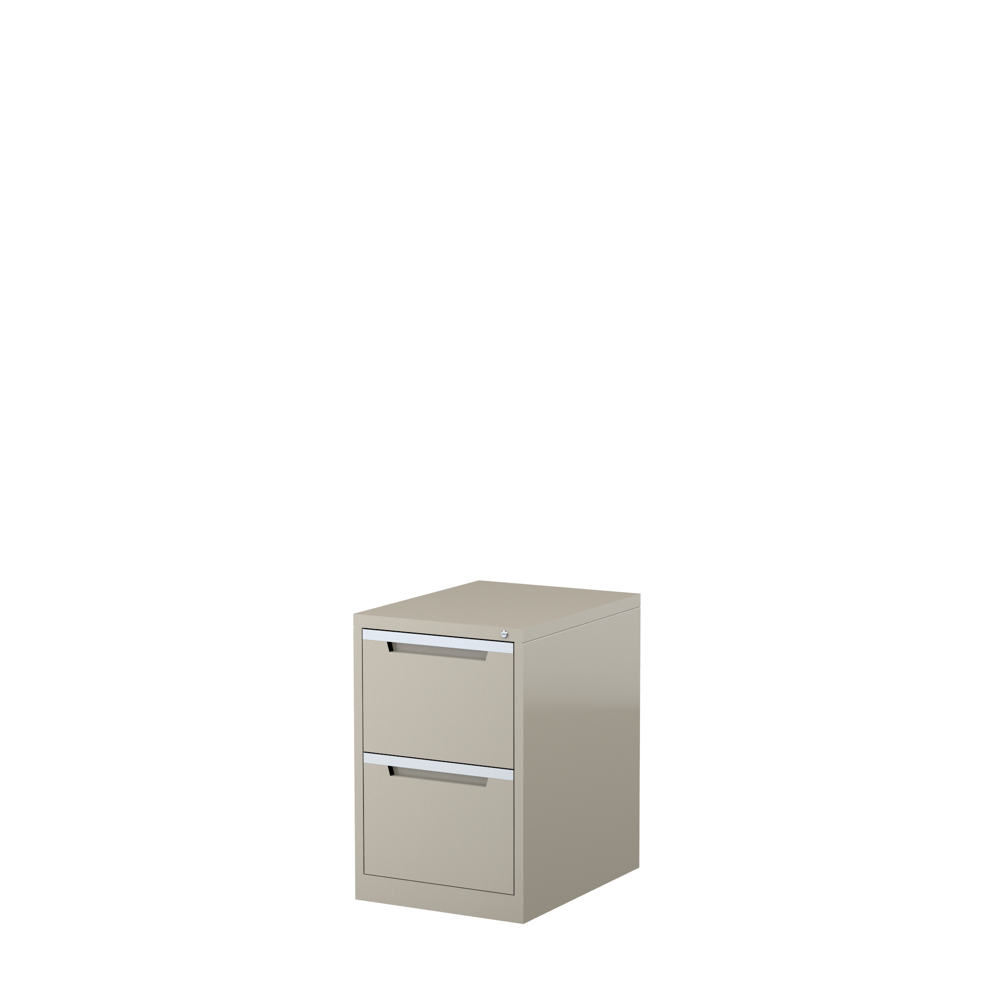 2 Drawer Vertical Filing Cabinet - Beige, 2 Drawer