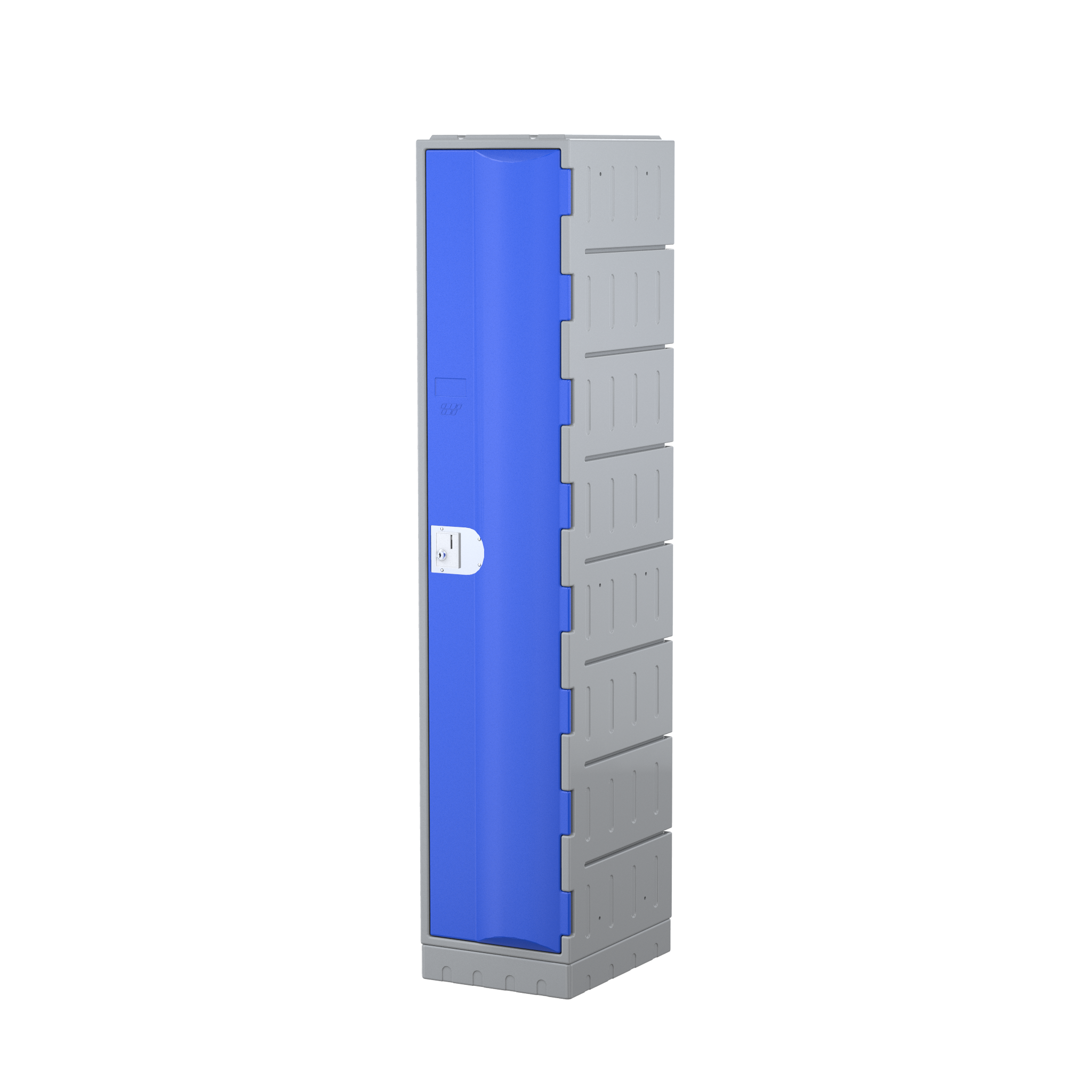 Heavy Duty Plastic Locker - Blue, 1 Door