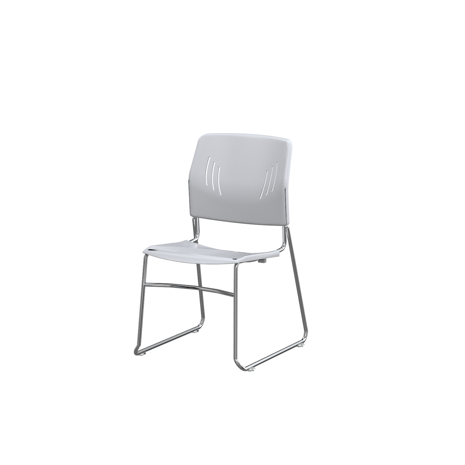 Ace Chair - Light Grey Plastic