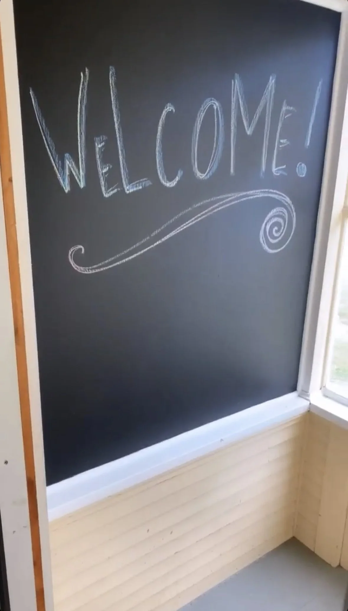  Welcome sign my landlord created upon my move in 