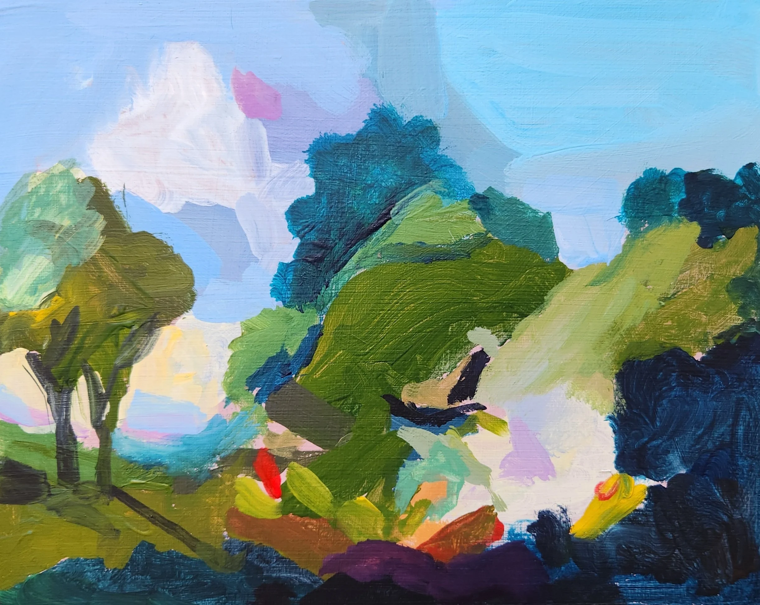 After Fragonard 1 (Landscape with(out) shepherds and flock of sheep)