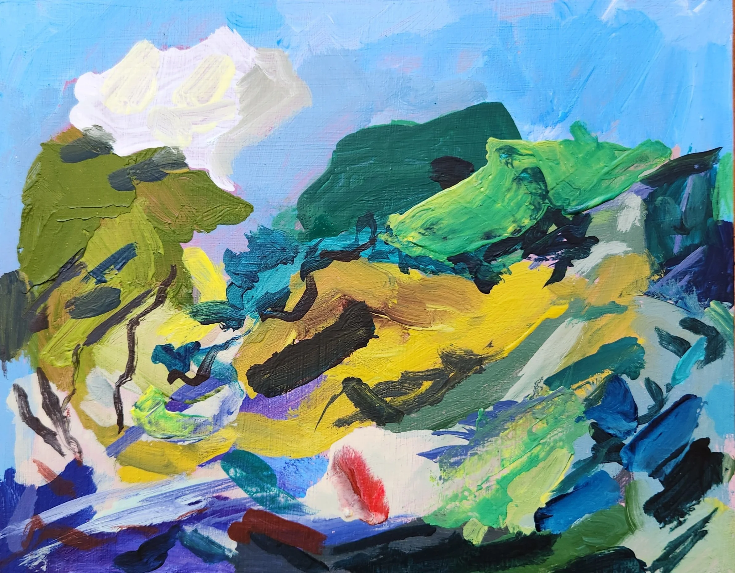 After Fragonard 2 (Landscape with(out) shepherds and flock of sheep)