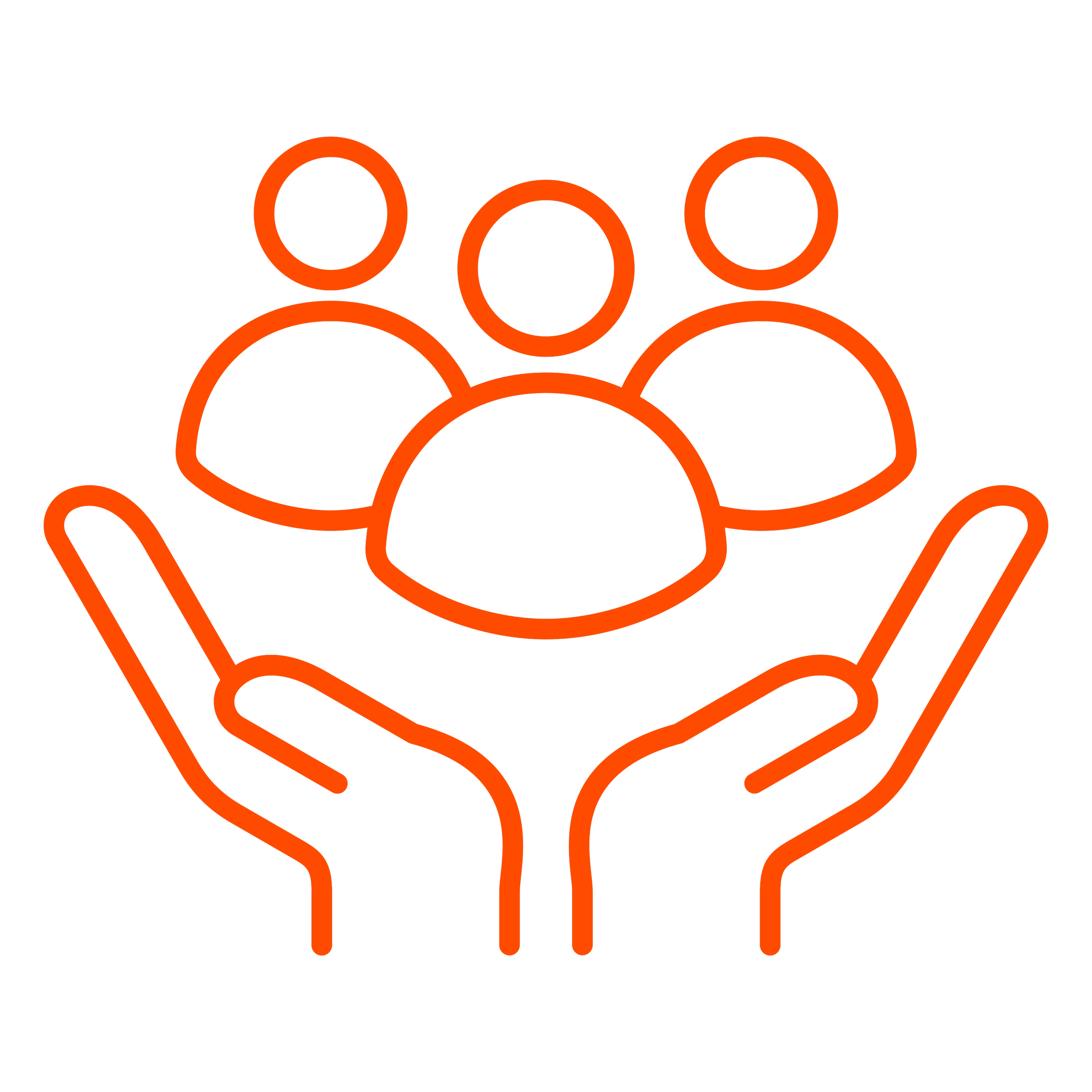 Icon of person standing in front of a screen with pie chart