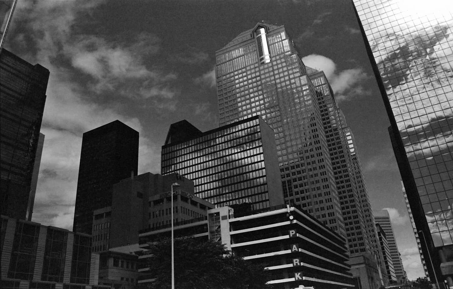 A shot of Calgary, on film. #downtowncalgary #architecture #filmcamera #aristaedu100 #blackandwhite #film #monochrome #filmcamera #landscapephotography #landscape #slr #fullframe #blackandwhitefilm #canoneos650 #filmphotographer #filmphoto #filmphoto