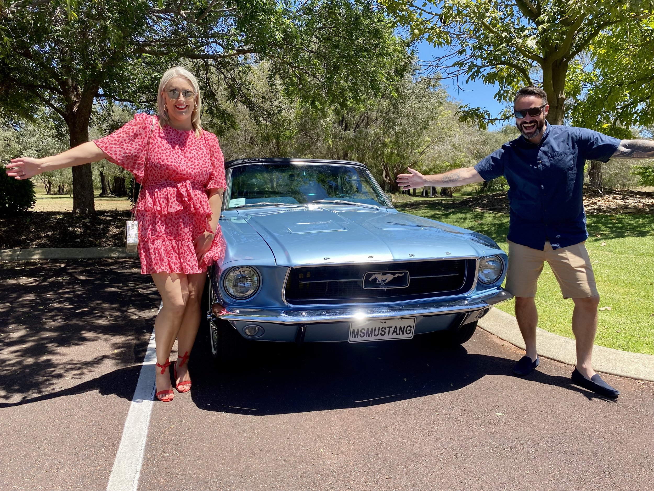 special occasion car hire-birthday-classic car-mustang-dunsborough-fametree wines2.JPG