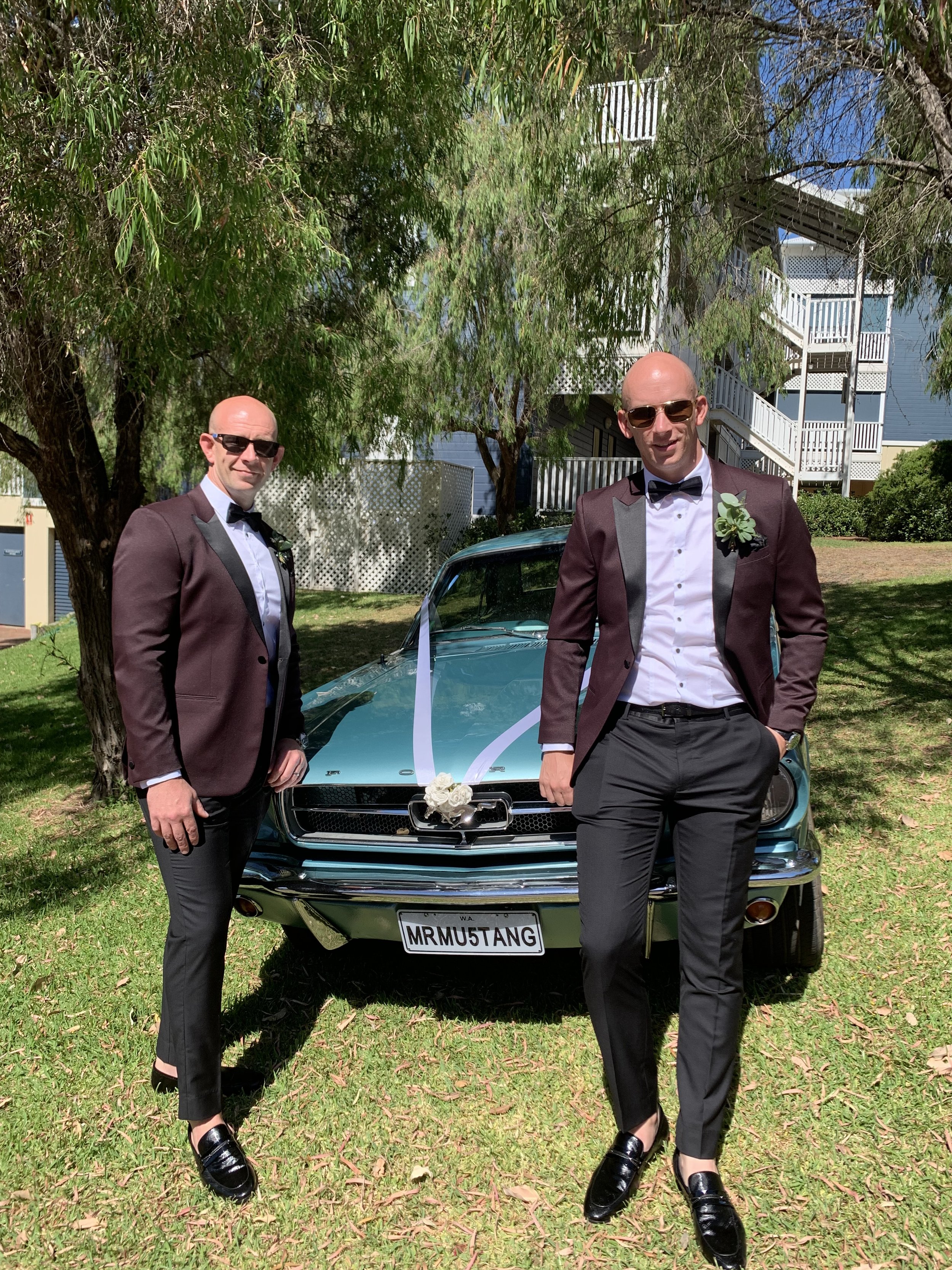wedding-groom-mr mustang hire-classic car hire-maragret river.JPG