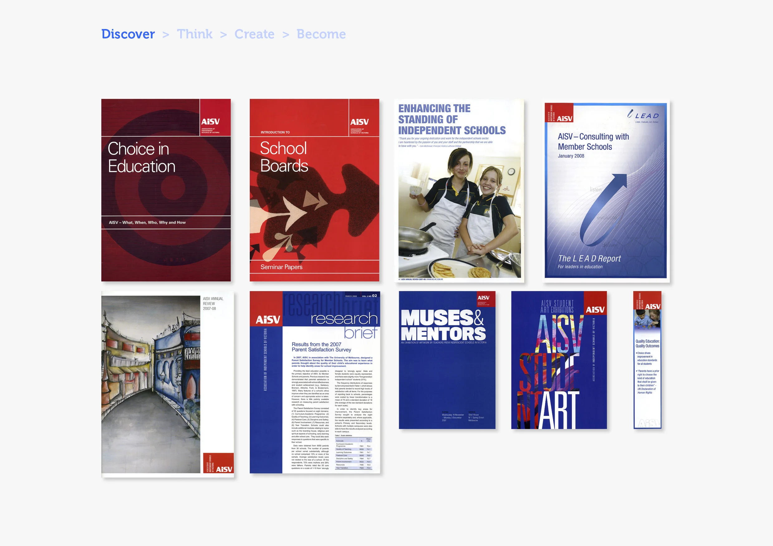  A complete visual audit of all current branded communication was also conducted. 