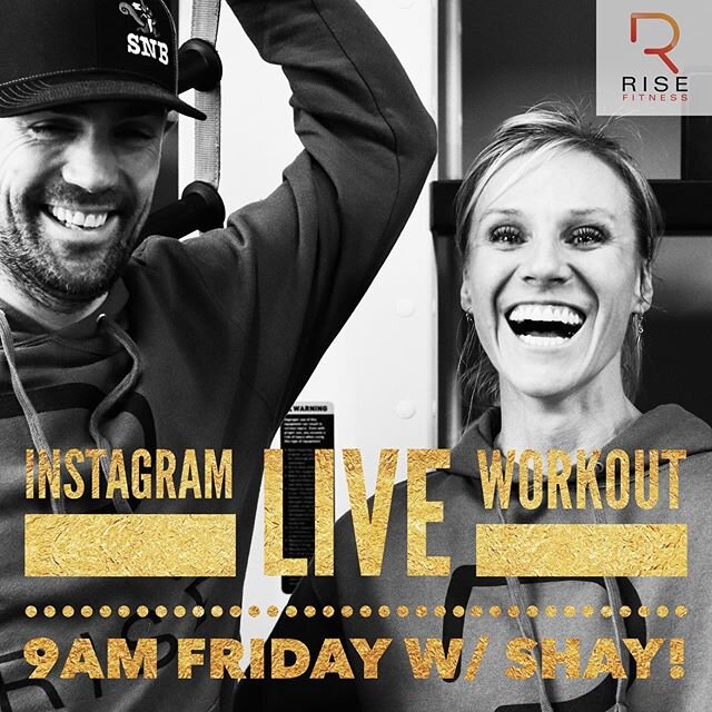 Set your alarm! Instagram LIVE workout, Friday at 9am w/ @shayfrazier 
Stay healthy, have fun, keep smiling 😀
