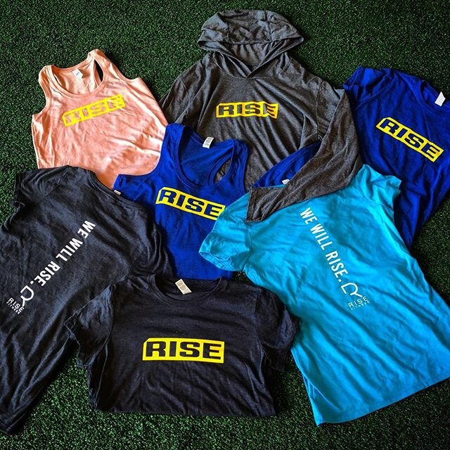 &lsquo;We Will Rise.&rsquo; New Gear has arrived! 
Pick yours up next week at the Studio.
S/S and Tanks $15
L/S $20

#risefitnessbend
#wewillrise
#inbend
#precor
#escapefitness
#fitnessisfun
#fitness
#training