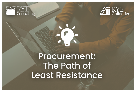 Procurement: The Path of Least Resistance