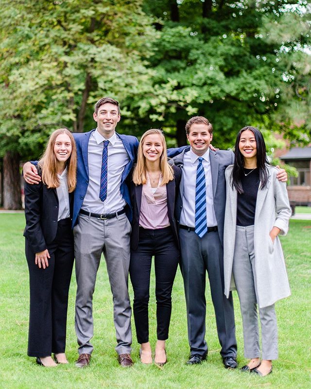 Meet the director team! We are so excited to lead &amp; serve this year.

From left to right:
-Maya Moggia, Chief Operating Officer
-Sam Lees, Vice President
-Alyssa Peterson, President
-Kyle Schmit, Chief Financial Officer
-Gracie Pfau, Chief Invest