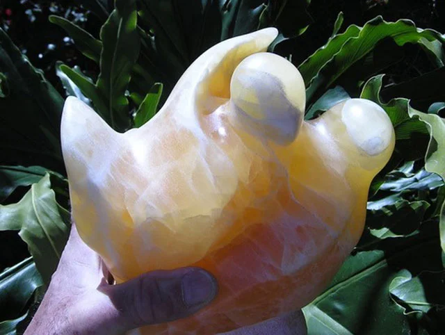 "Springtime", calcite stone, 9"