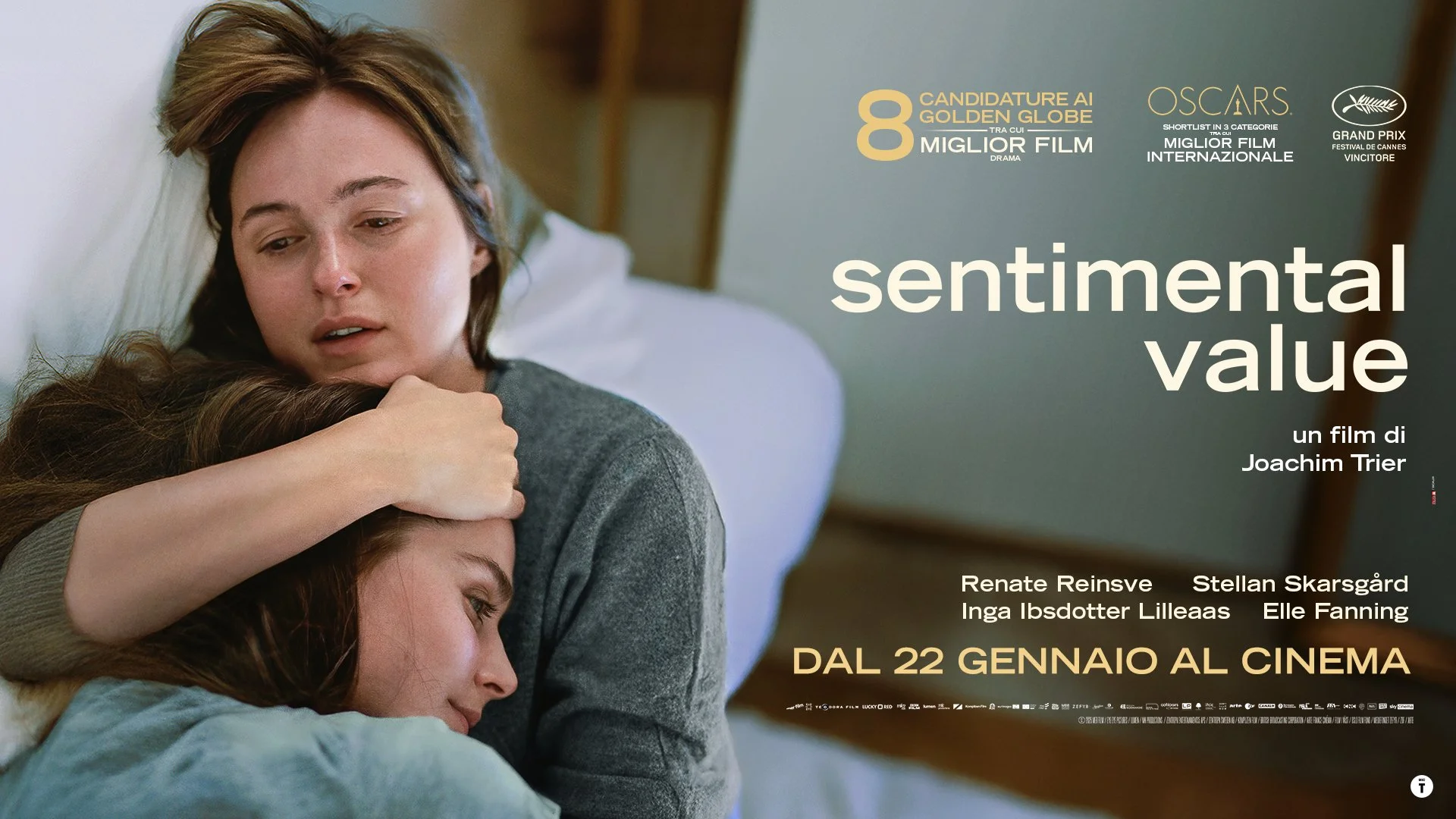   - EFA 2026: miglior film, regia, attore, attrice,&nbsp; sceneggiatura, colonna sonora originale   - GOLDEN GLOBE 2026 a Stellan Skarsgård (Migliore attore non protagonista)   - Grand Prix Speciale della Giuria al FESTIVAL DI CANNES 2025  