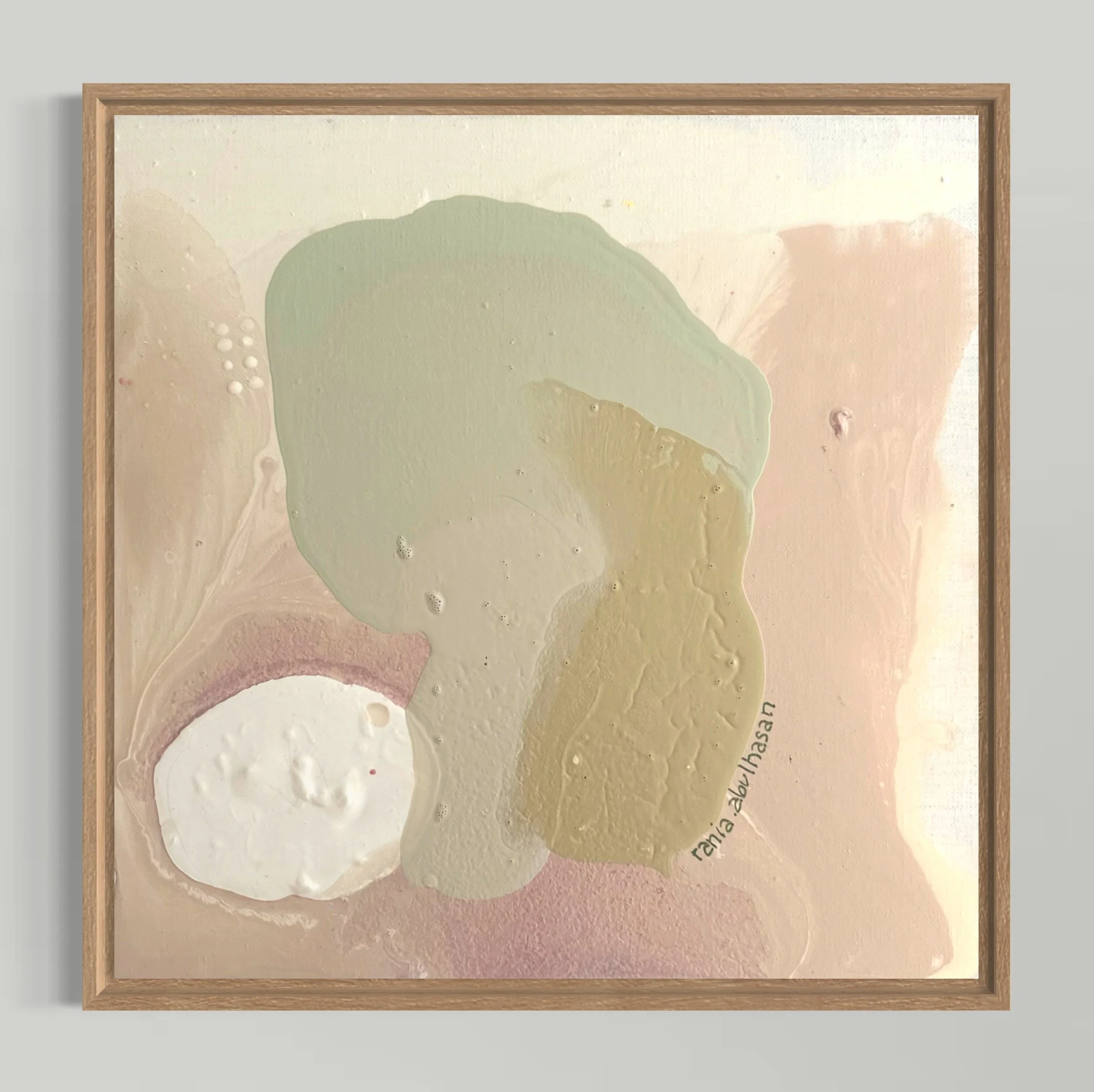Balanced Vibrations  // 30 x 30 cm // 2025 // mix media on Canavs