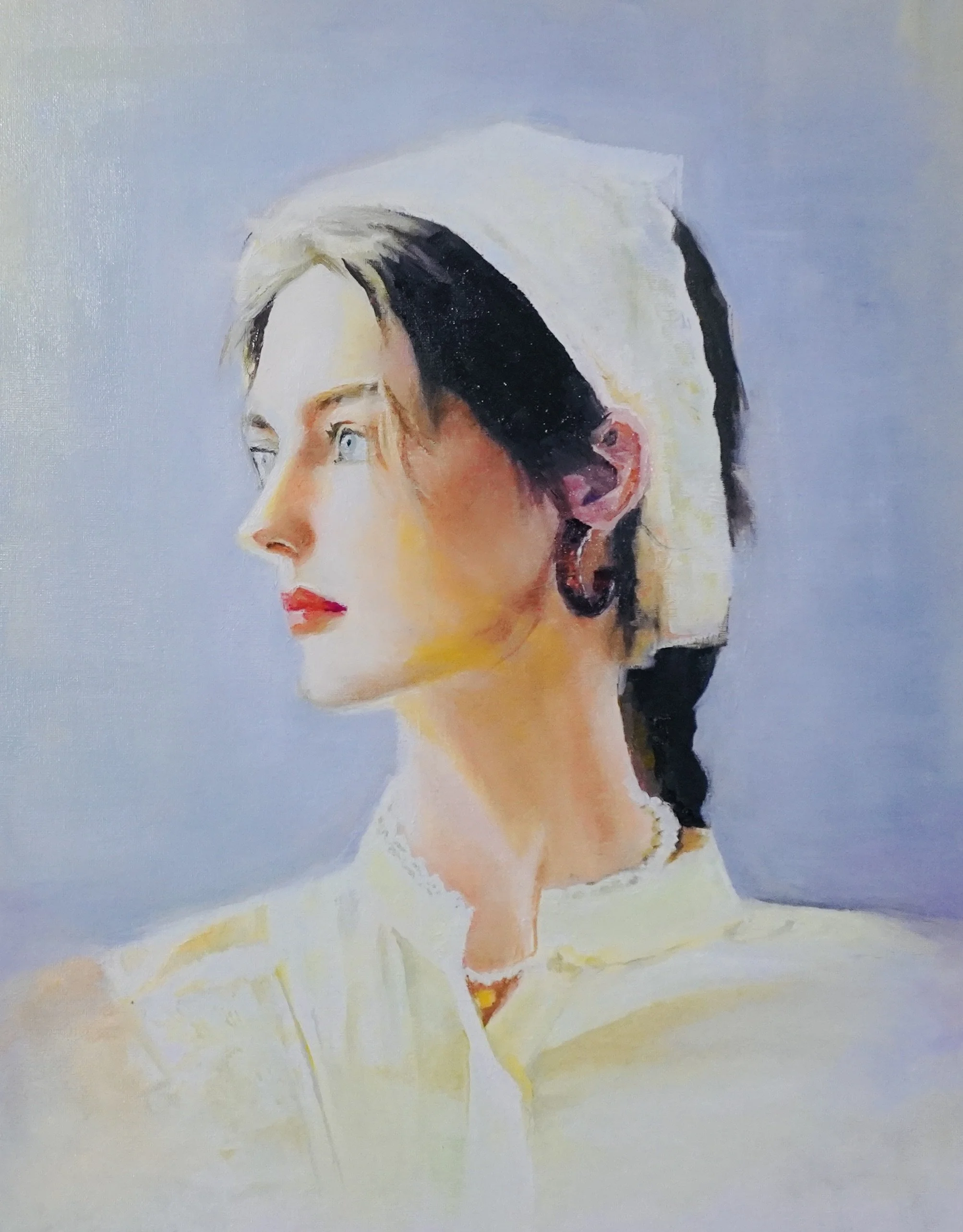 Looking Forward,  Oil on canvas,  24' x 18'  2024
