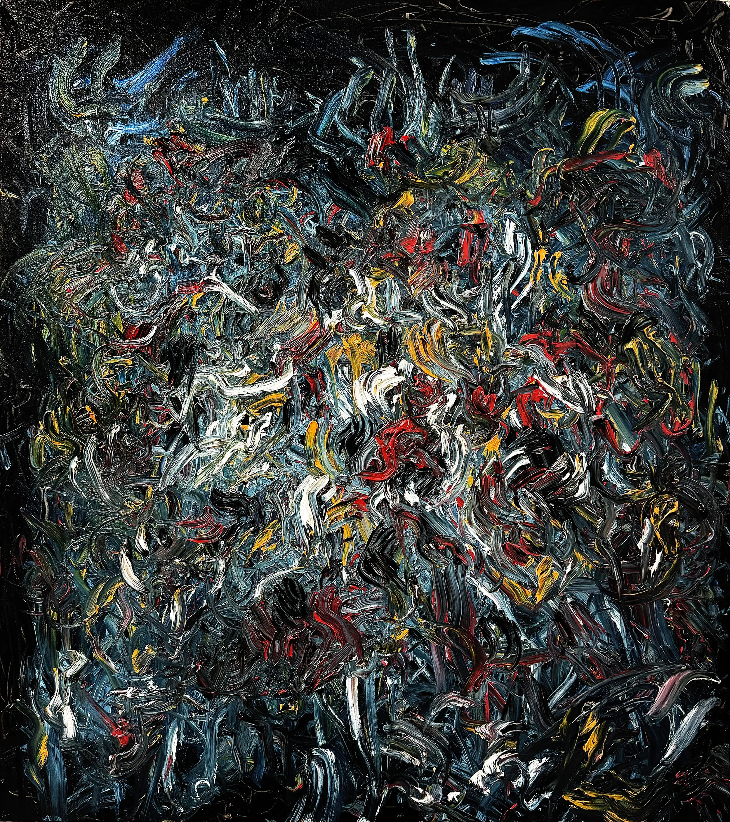 Abstraction no.277, Oil on canvas, 48" X 42", 2025