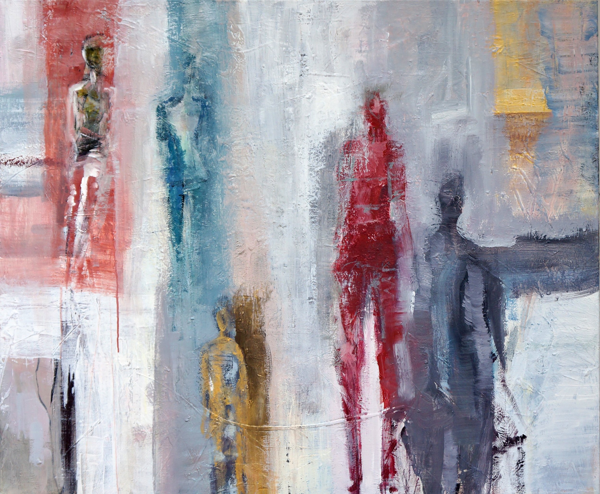 Gateway to Happiness mixed acrylic on canvas 100 x 120 cm /2025