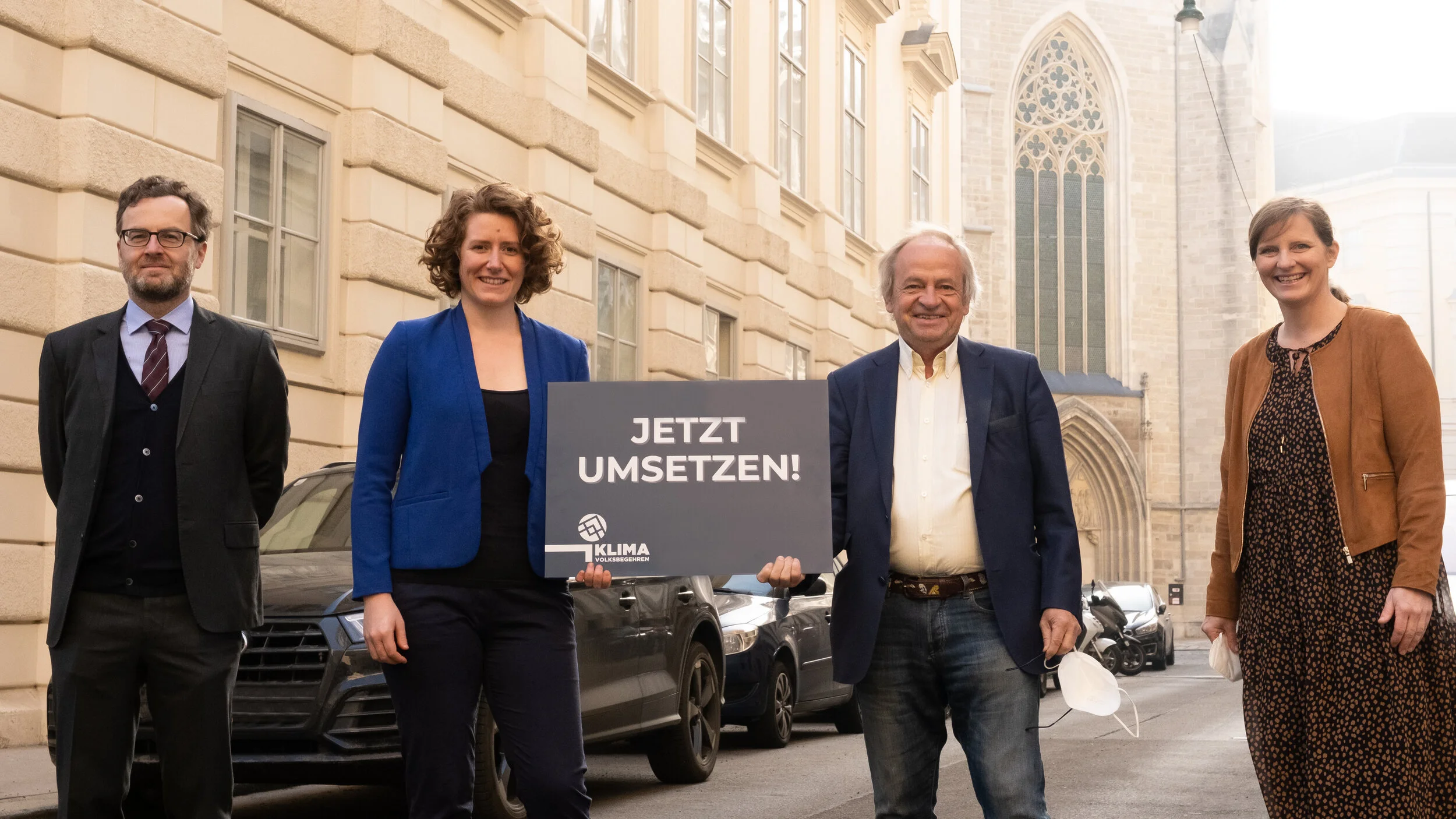 v.li.: Wolfgang Pointner, Katharina Rogenhofer, Karl Aiginger und Martina Prechtl-Grundnig (©Lisa Gloser)