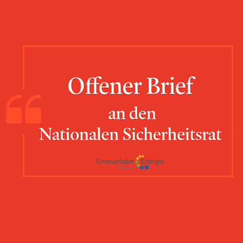 Offener Brief an den Nationalen Sicherheitsrat