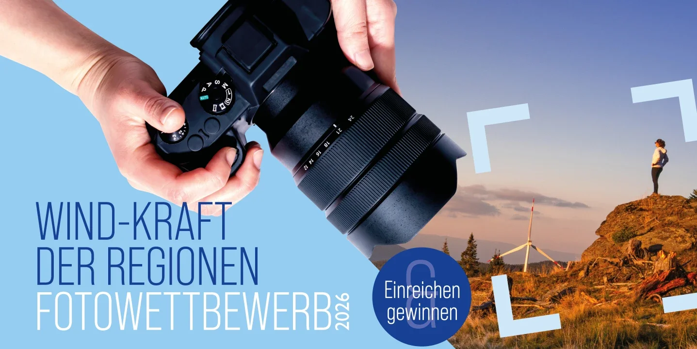 Windkraft-Fotowettbewerb unter dem Motto „Wind-Kraft der Regionen“. 