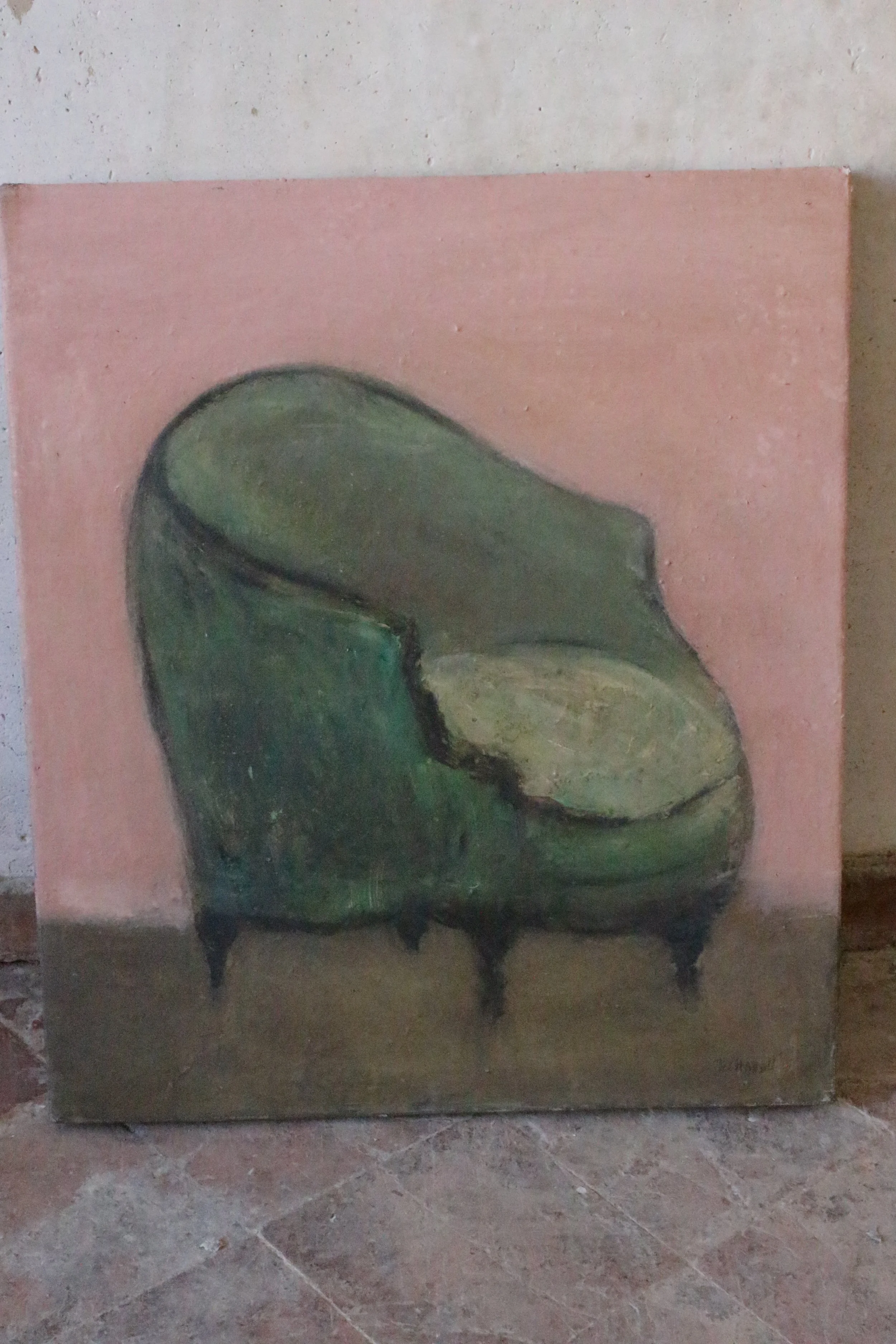 Fauteuil vert