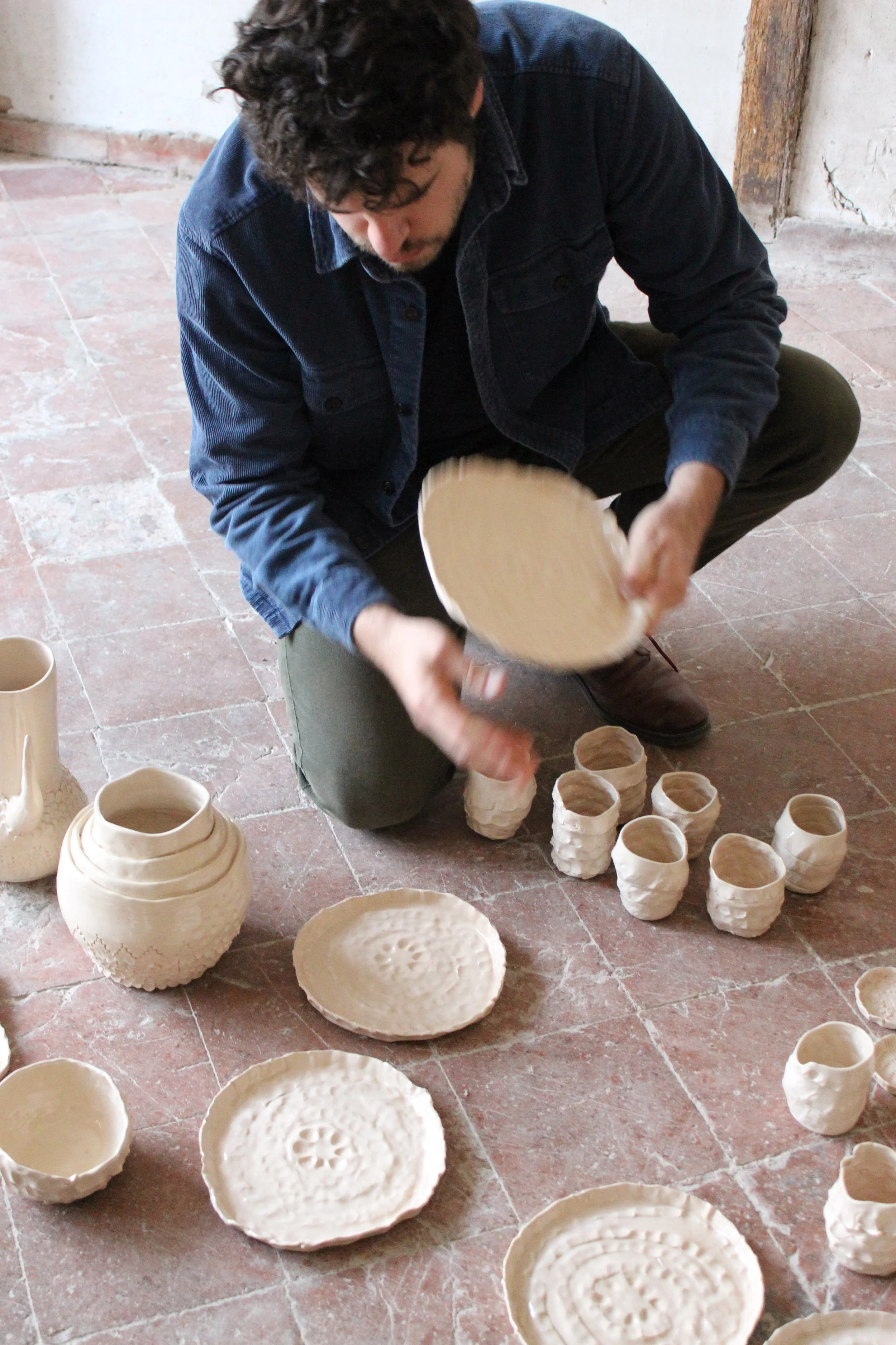 Assiette céramique Mathieu Gaspar Doux Août