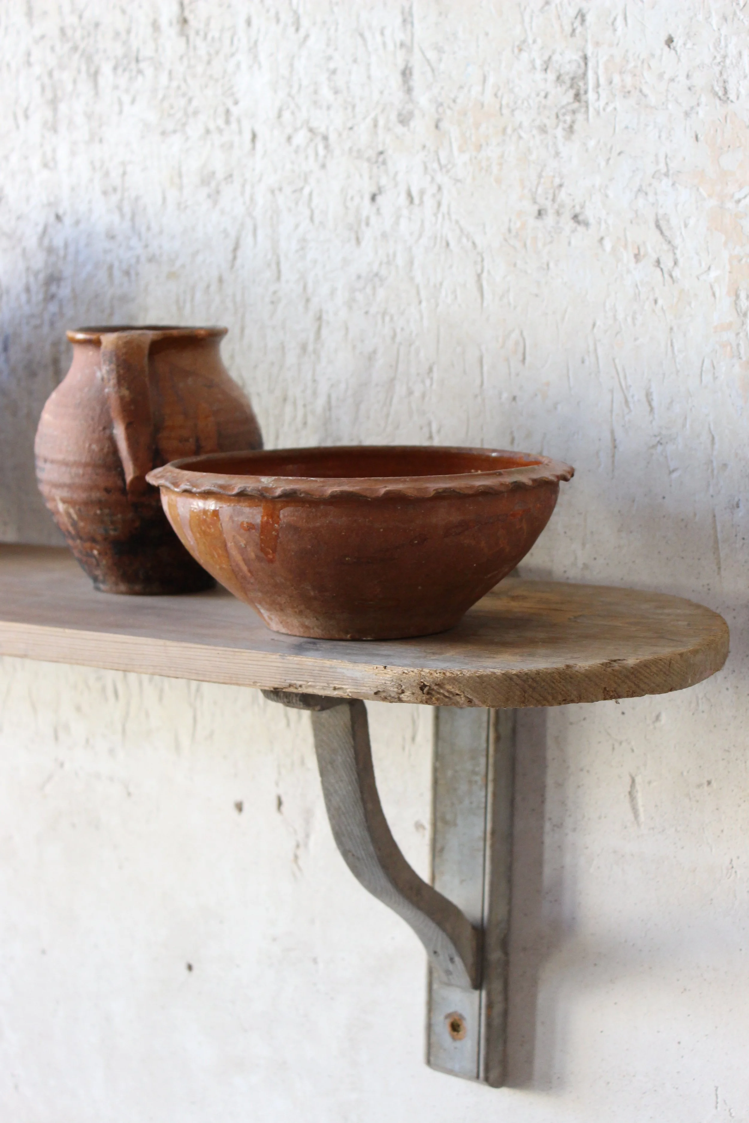 Mortier castillan en terre cuite