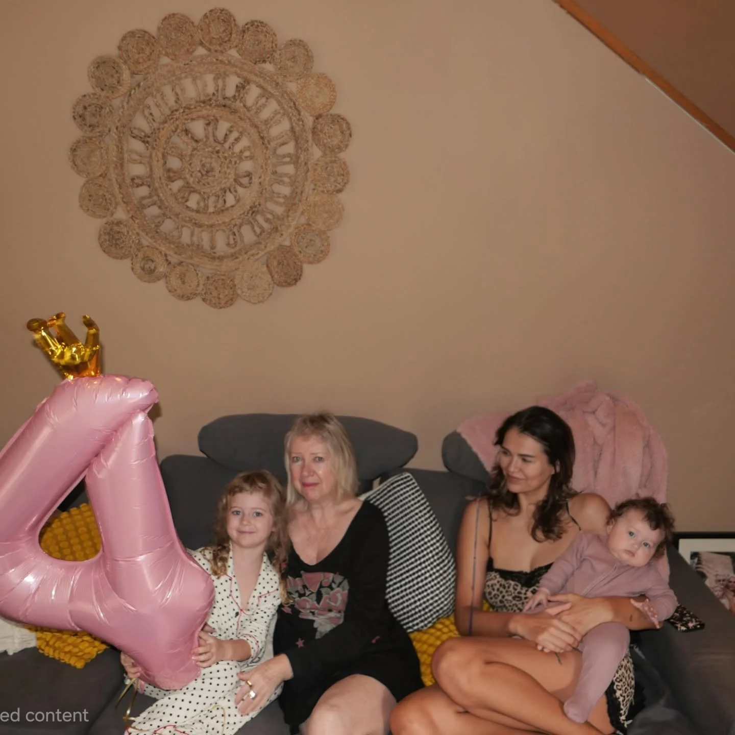 The surprise, and the party. 
#4thbirthday 
#familytimes❤️