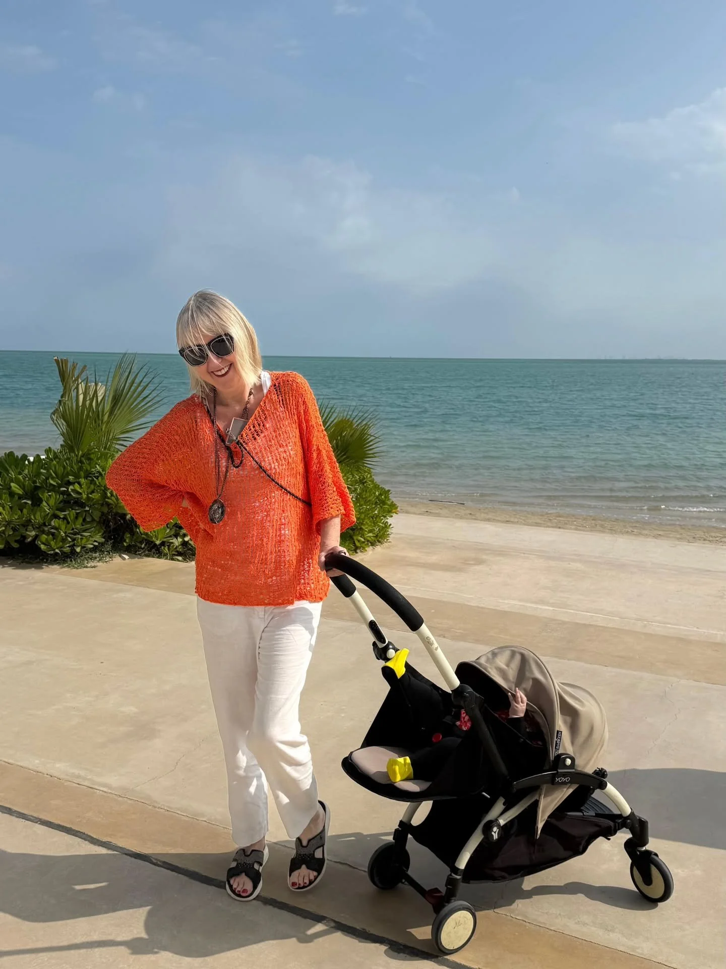 10 degrees in the UK, 23 degrees in Saudi with the bluest of skies. A beautifully restorative experience