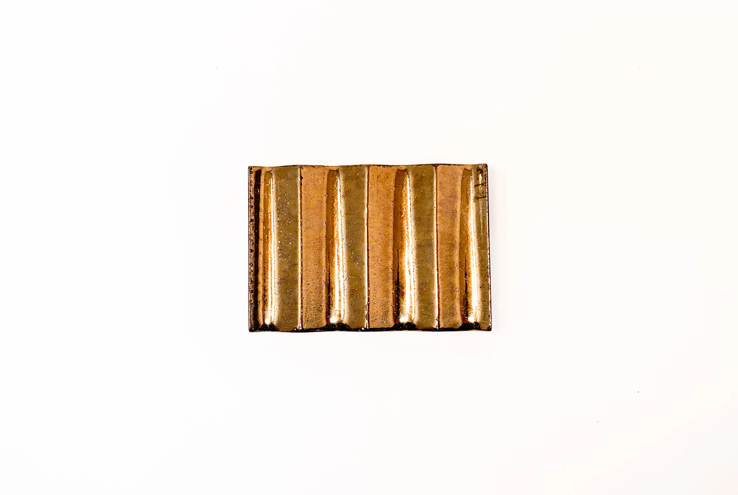 Seifenschale / Gold / Keramik