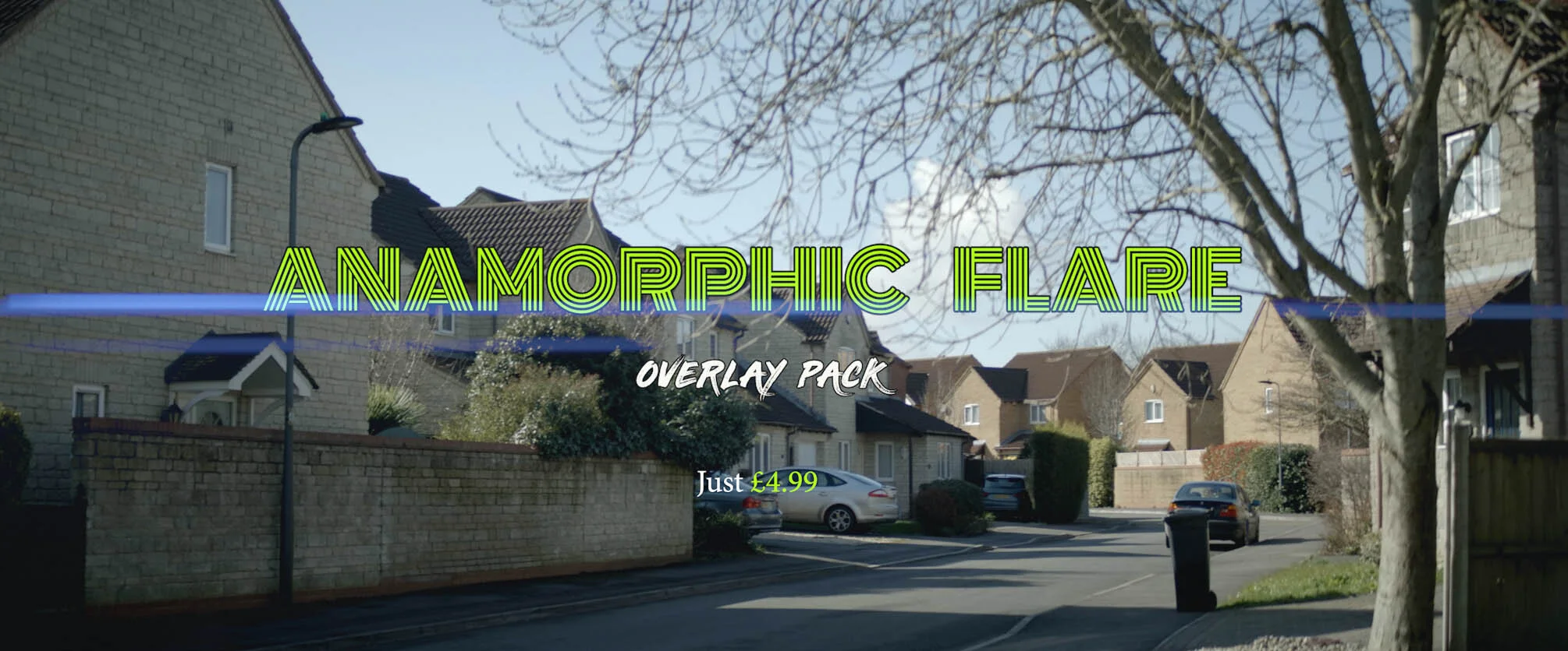 Anamorphic Flare // Overlay Pack
